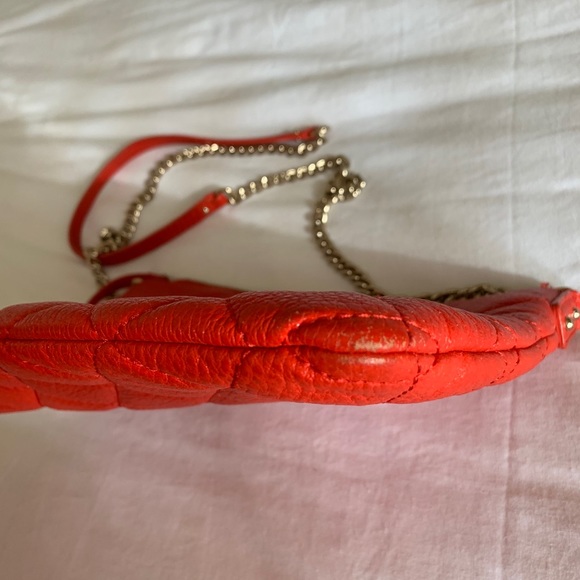 Red Kate Spade Quilted Crossbody Purse - Picture 4 of 5